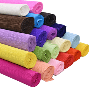 Papel crepé para scrapbooking