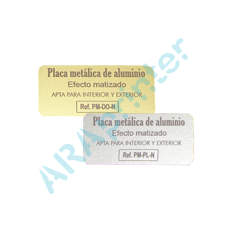 Placa metálica para buzón