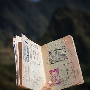 Sello estamapado en pasaporte machupichu